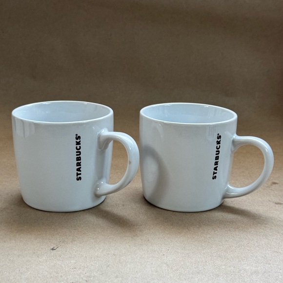 Starbucks Set of Two Logo Espresso Mugs. 7.8 fl oz - Picture 2 of 5